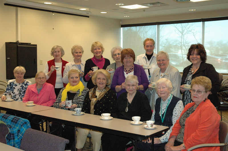 A committee of Auxiliary members have been preparing for the tea. Back Row, Left to Right: Pat Sandy, Co-chair; Geri Pease, Judith Hannan, Kay Burgee, Linda Dahl, Michael Roussell, Muriel Pfeiffer, Co-chair; and Pam Coleman. Seated, Left to Right: Martha Tutak, Sandra Prettyman, BJ Young, Sandra Fennell, Elizabeth Pratt, Doris "Ginger" Snowden, Honorary Chair, & Joan Nicholls.